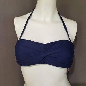 Rachel Roy Navy Convertible Bikini Top Size XS
